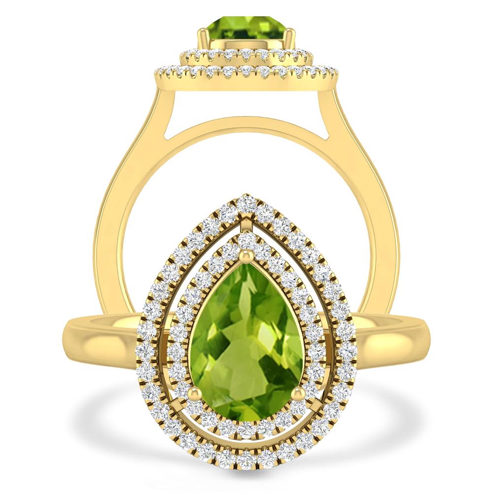 Yellow Gold - Peridot