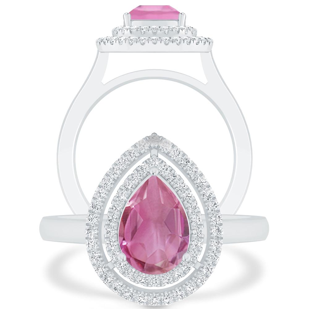 White Gold - Pink Tourmaline