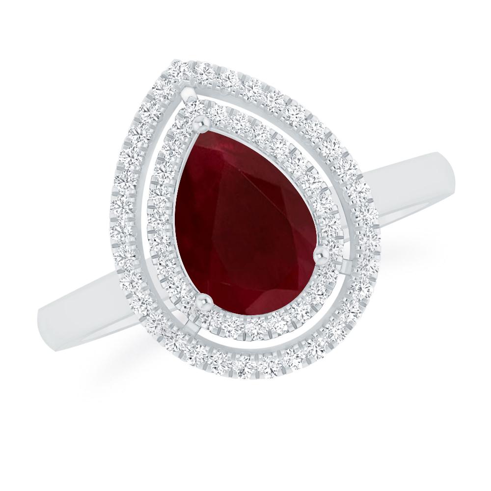 White Gold - Ruby