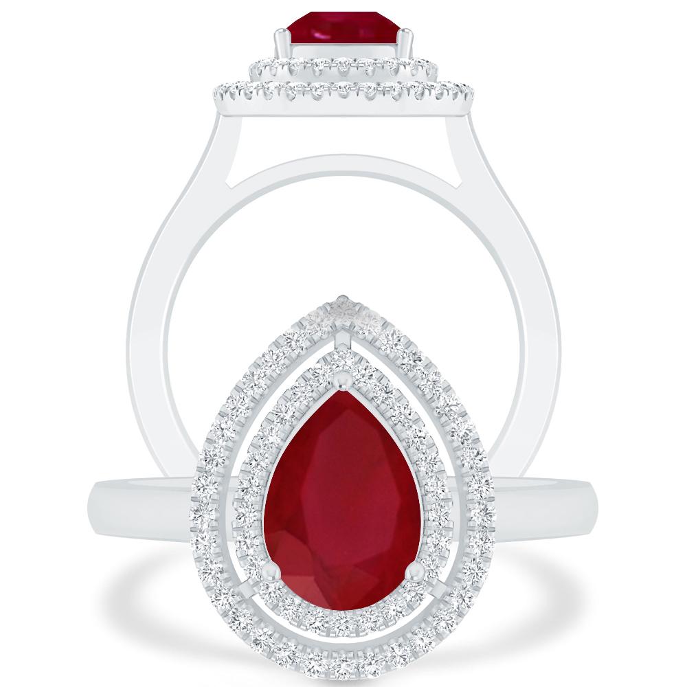 White Gold - Ruby