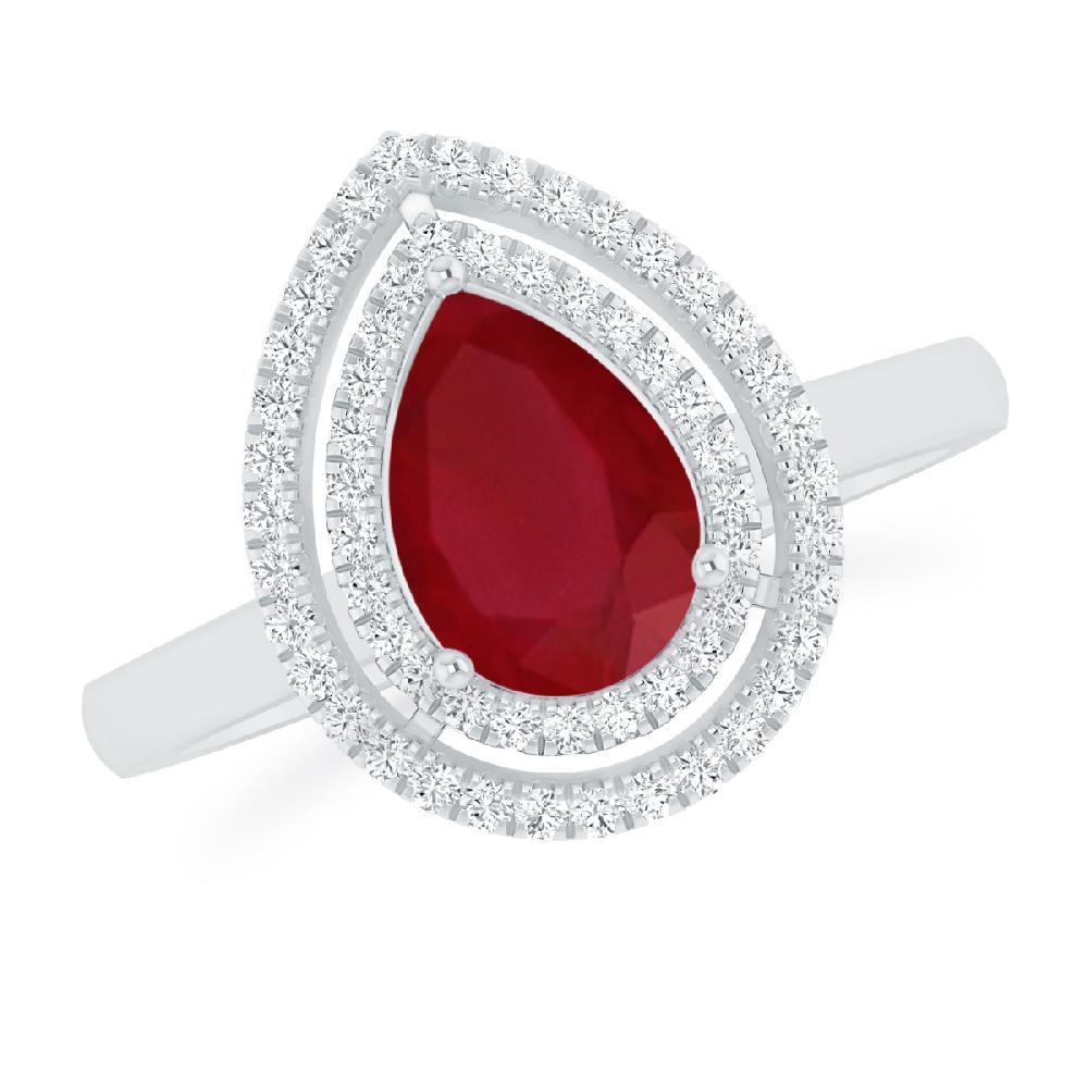 White Gold - Ruby