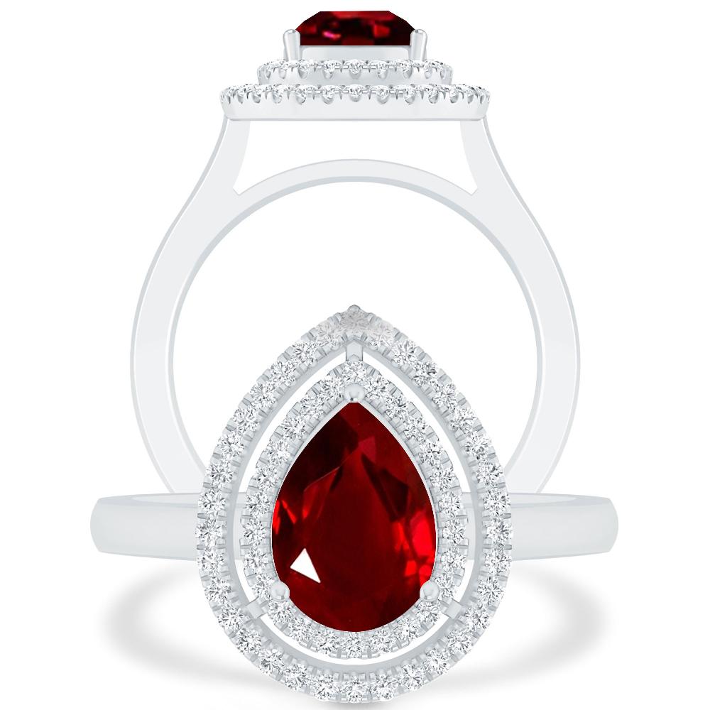 White Gold - Ruby