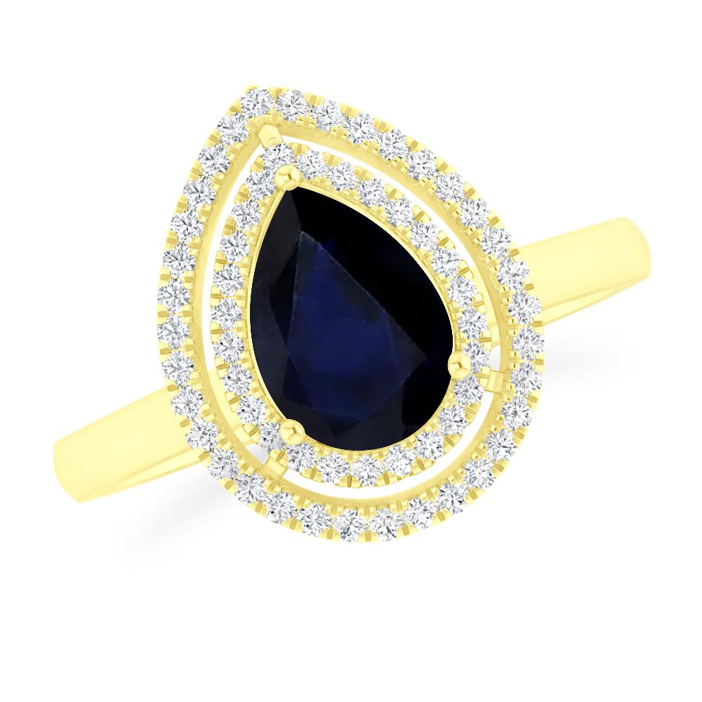 Yellow Gold - Sapphire