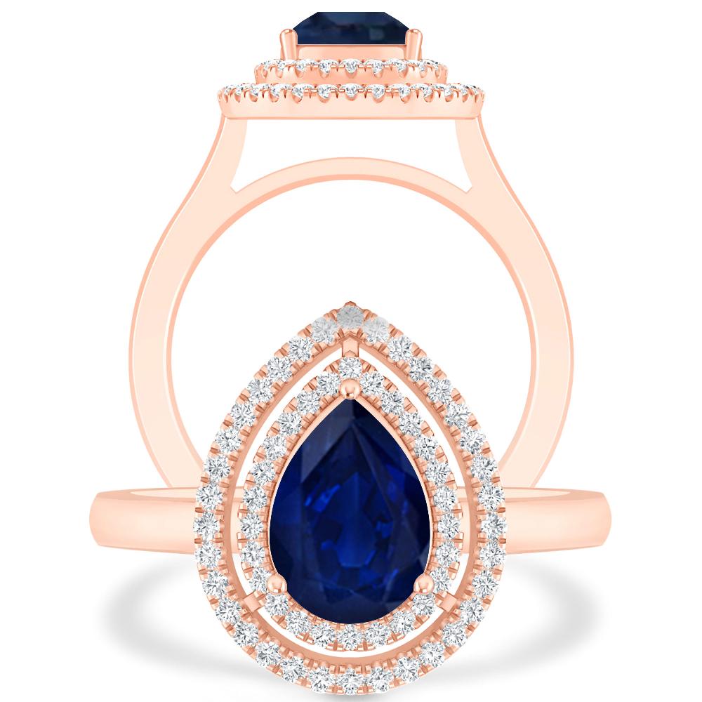 Rose Gold - Sapphire