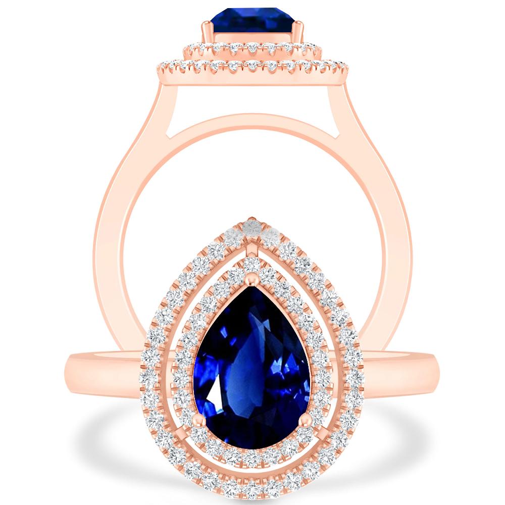 Rose Gold - Sapphire