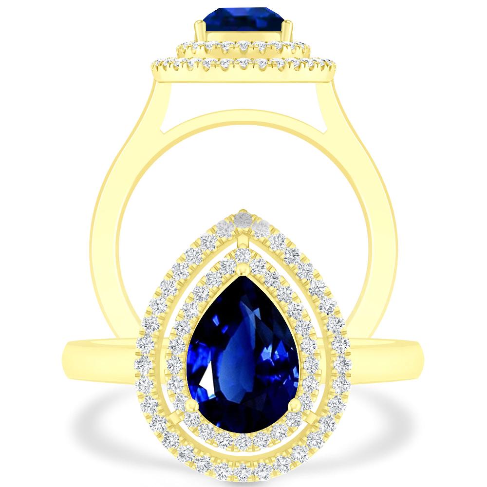 Yellow Gold - Sapphire