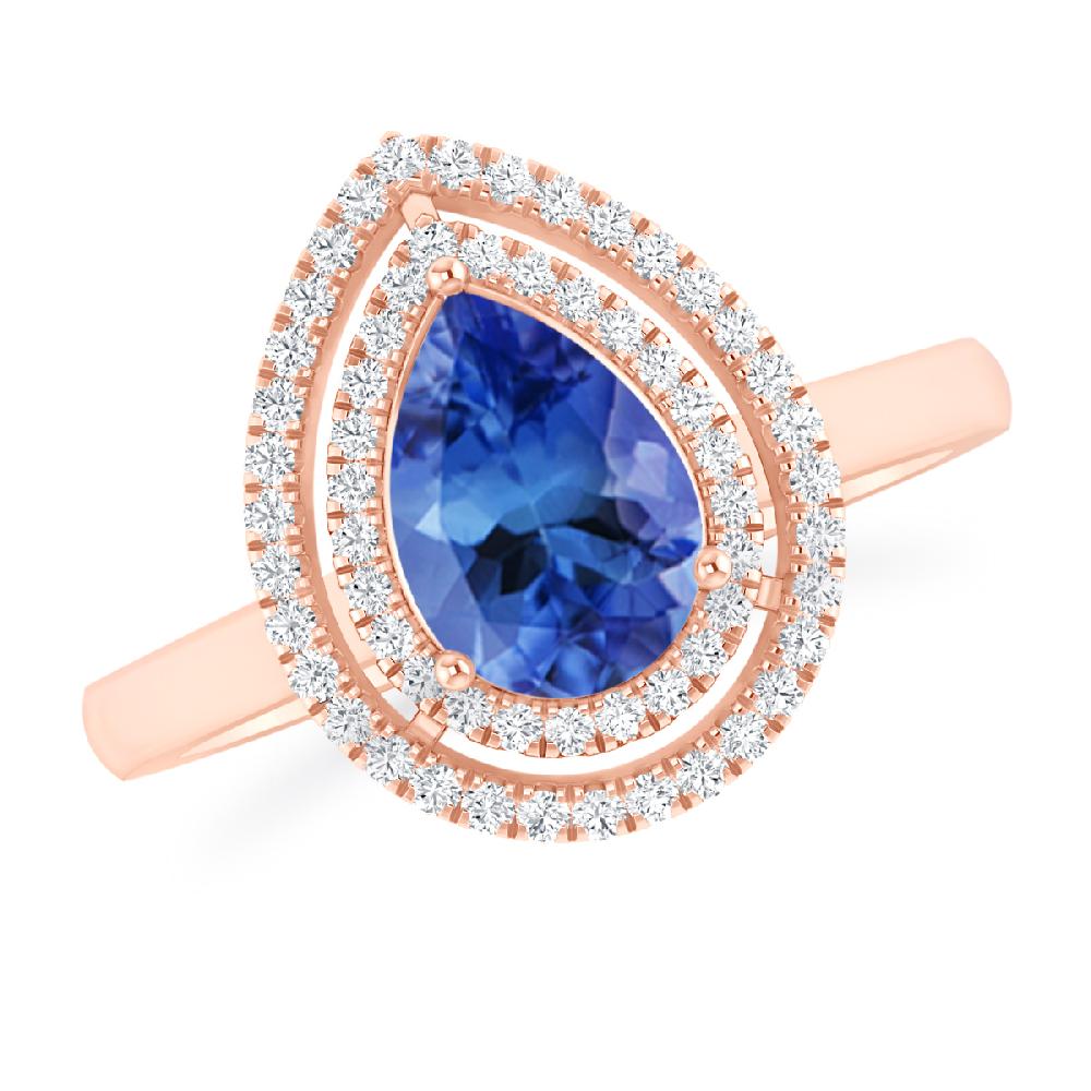 Rose Gold - Tanzanite