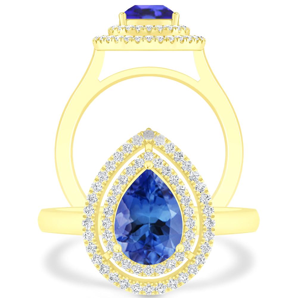 Yellow Gold - Tanzanite