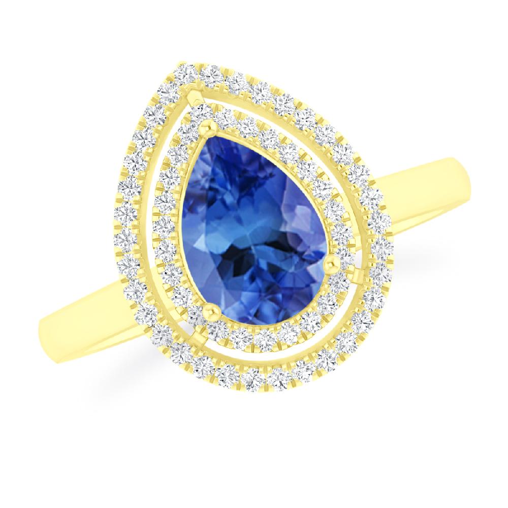 Yellow Gold - Tanzanite