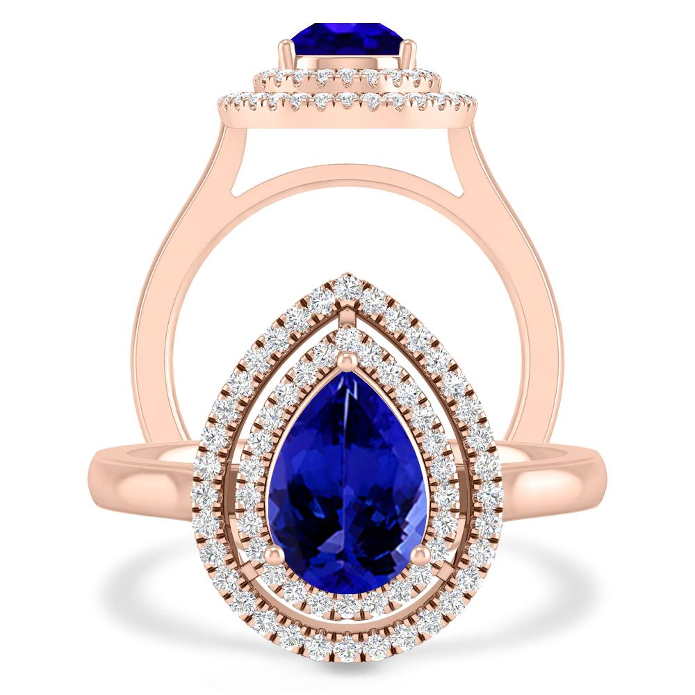 Rose Gold - Tanzanite