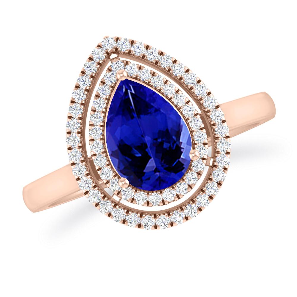 Rose Gold - Tanzanite