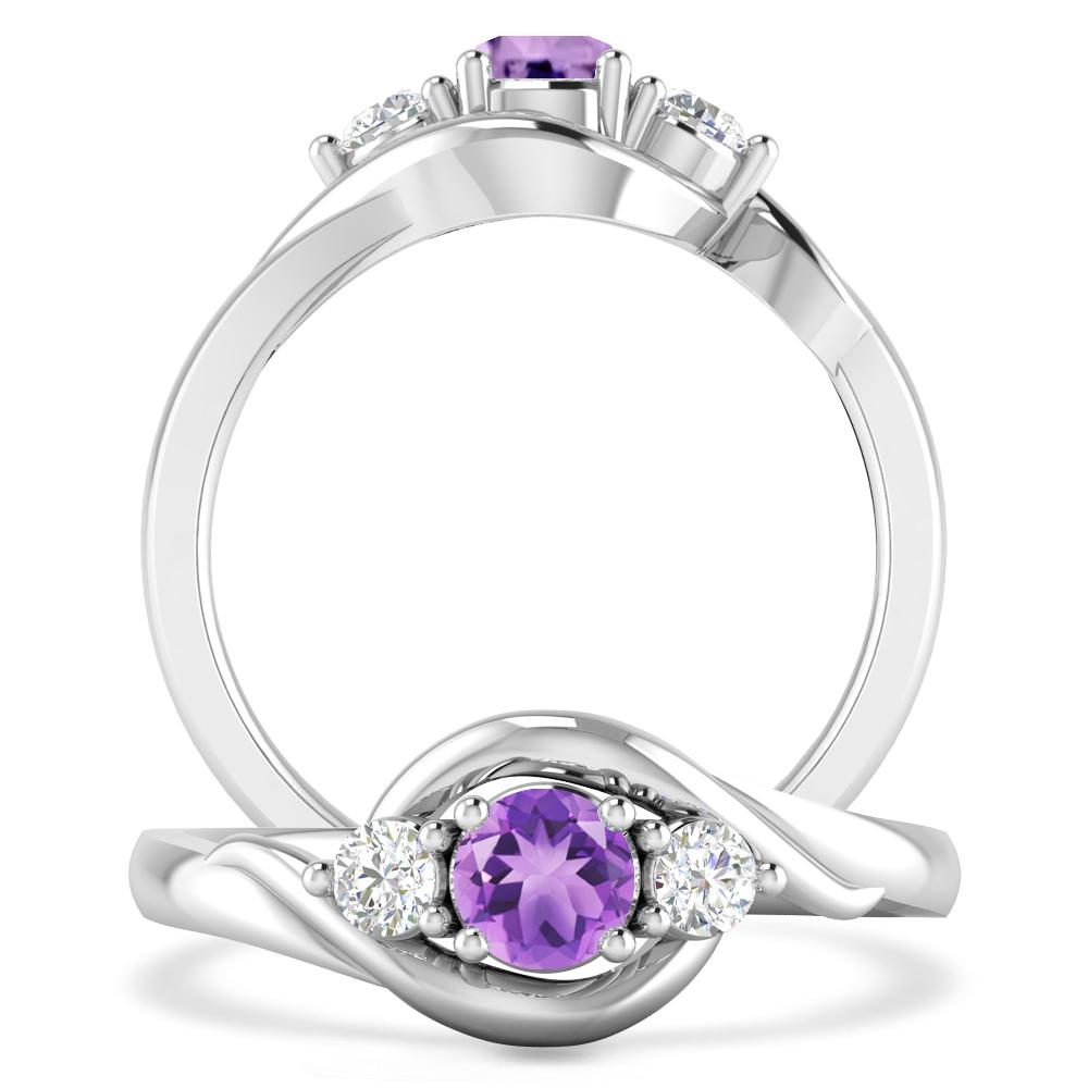 White Gold - Amethyst