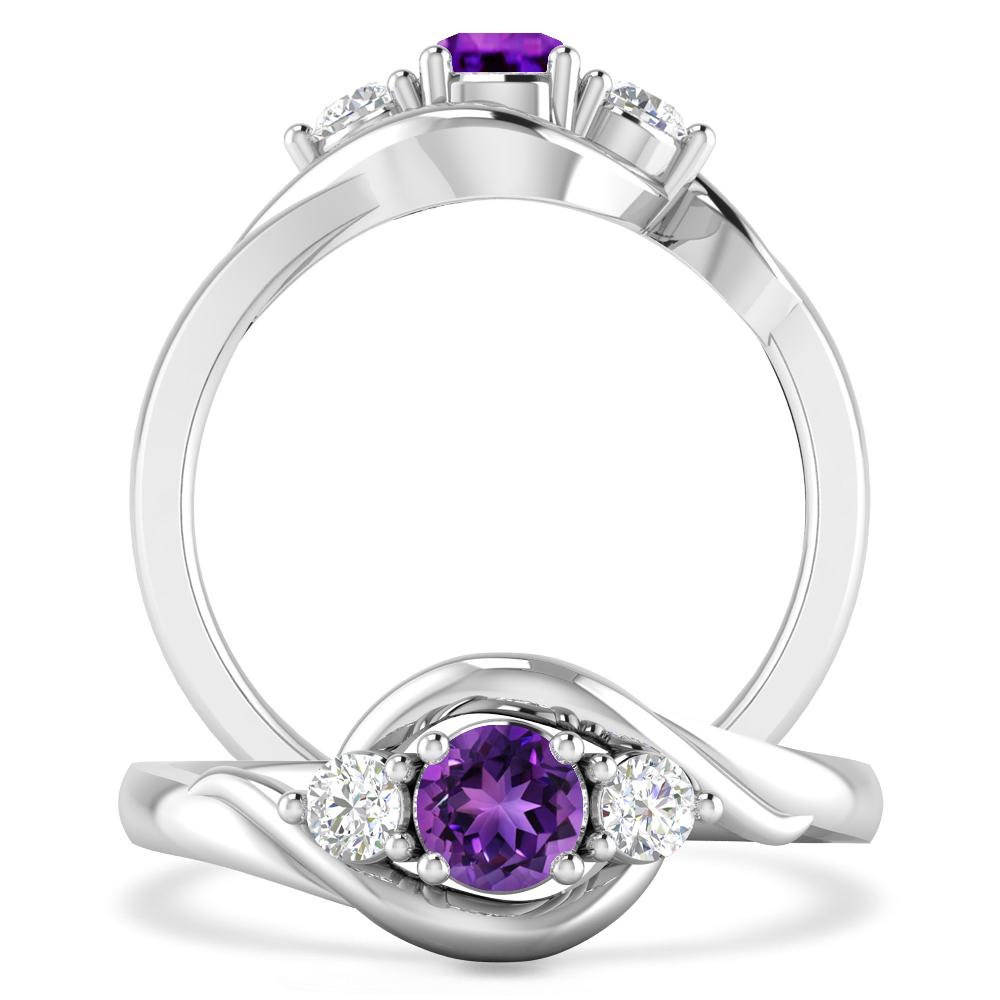 White Gold - Amethyst