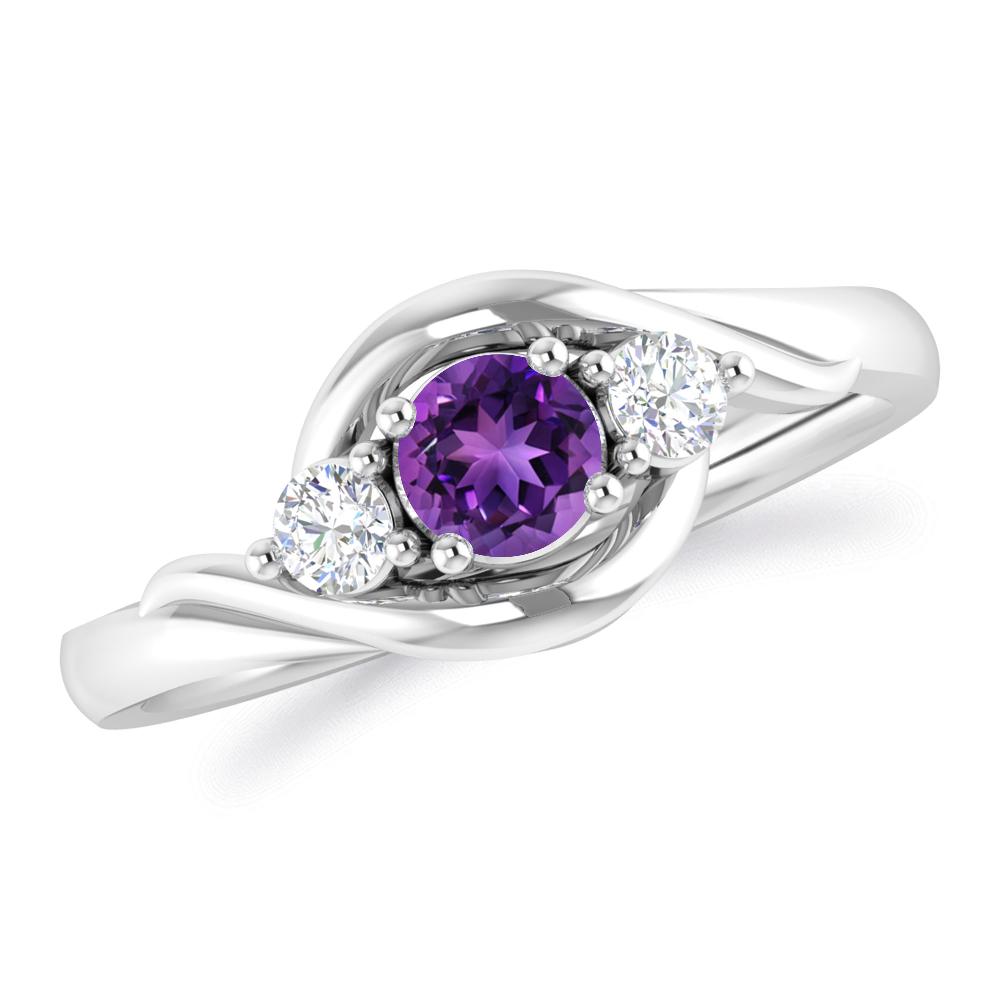 White Gold - Amethyst