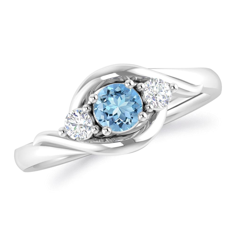 White Gold - Aquamarine