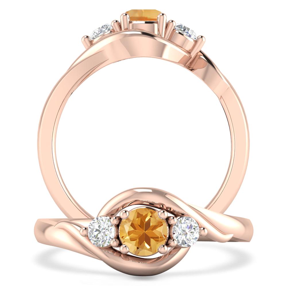 Rose Gold - Citrine