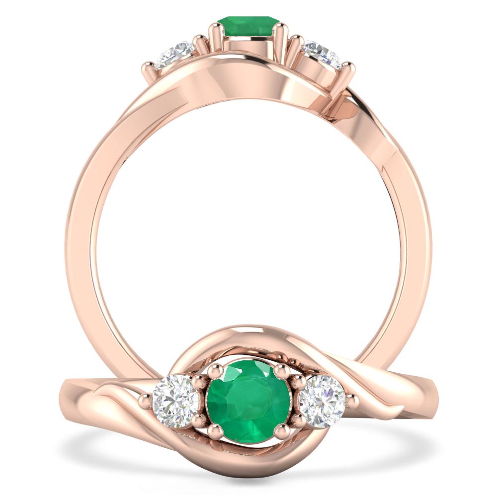 Rose Gold - Emerald