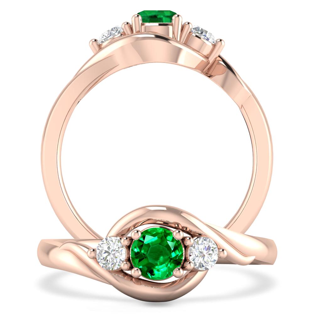 Rose Gold - Emerald