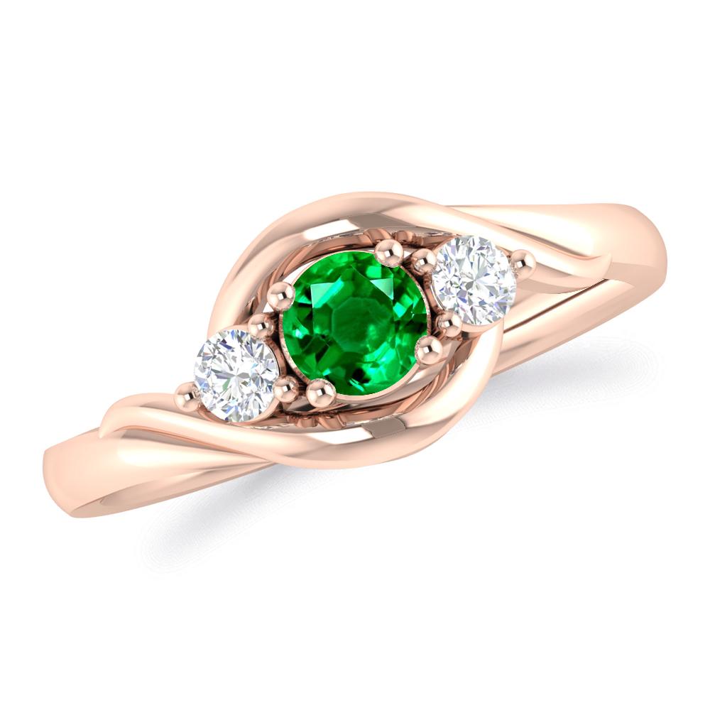 Rose Gold - Emerald