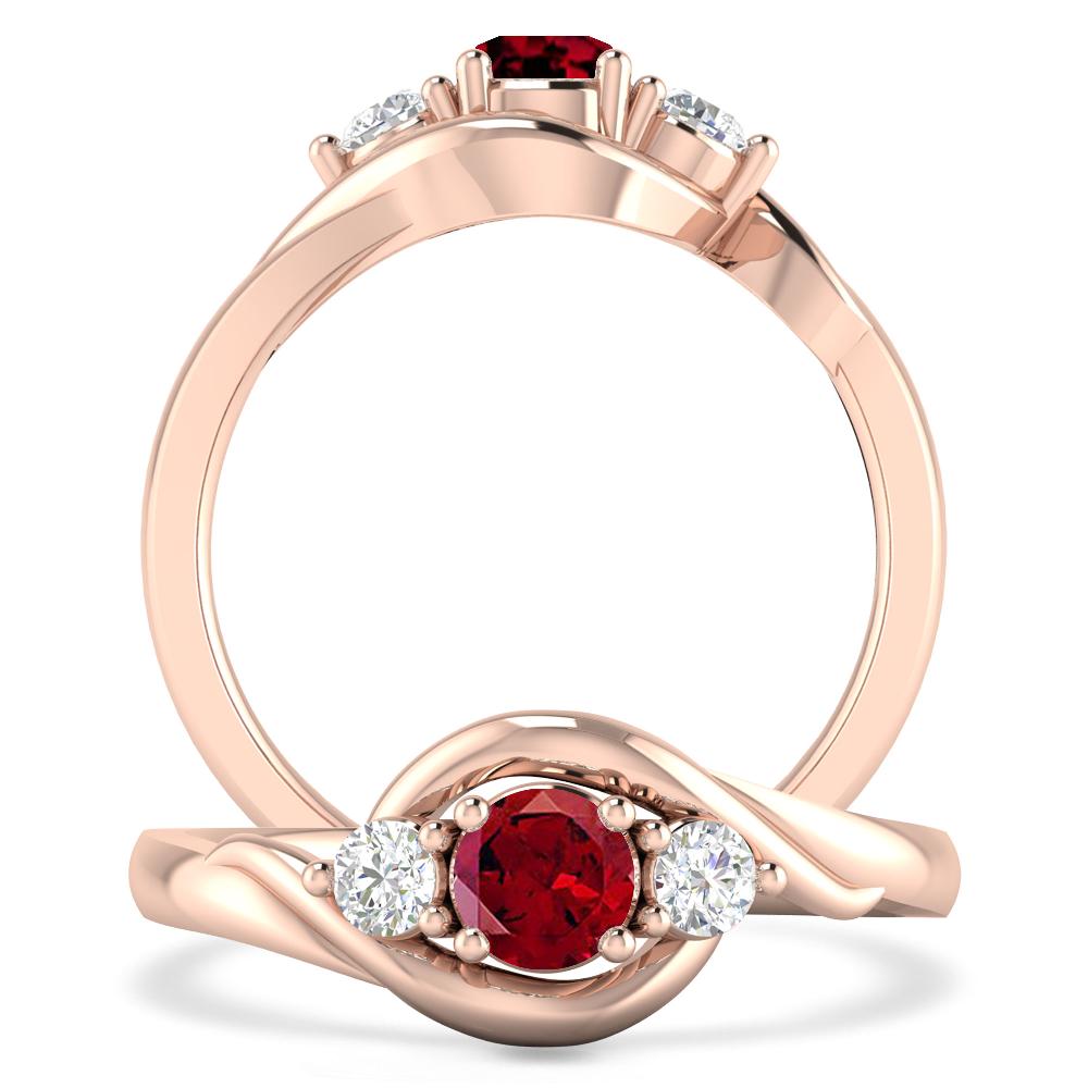 Rose Gold - Garnet