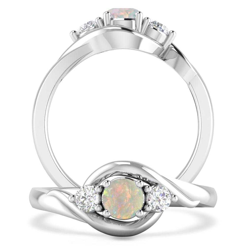 White Gold - Opal