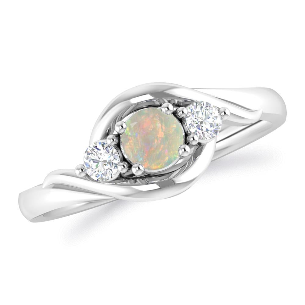 White Gold - Opal