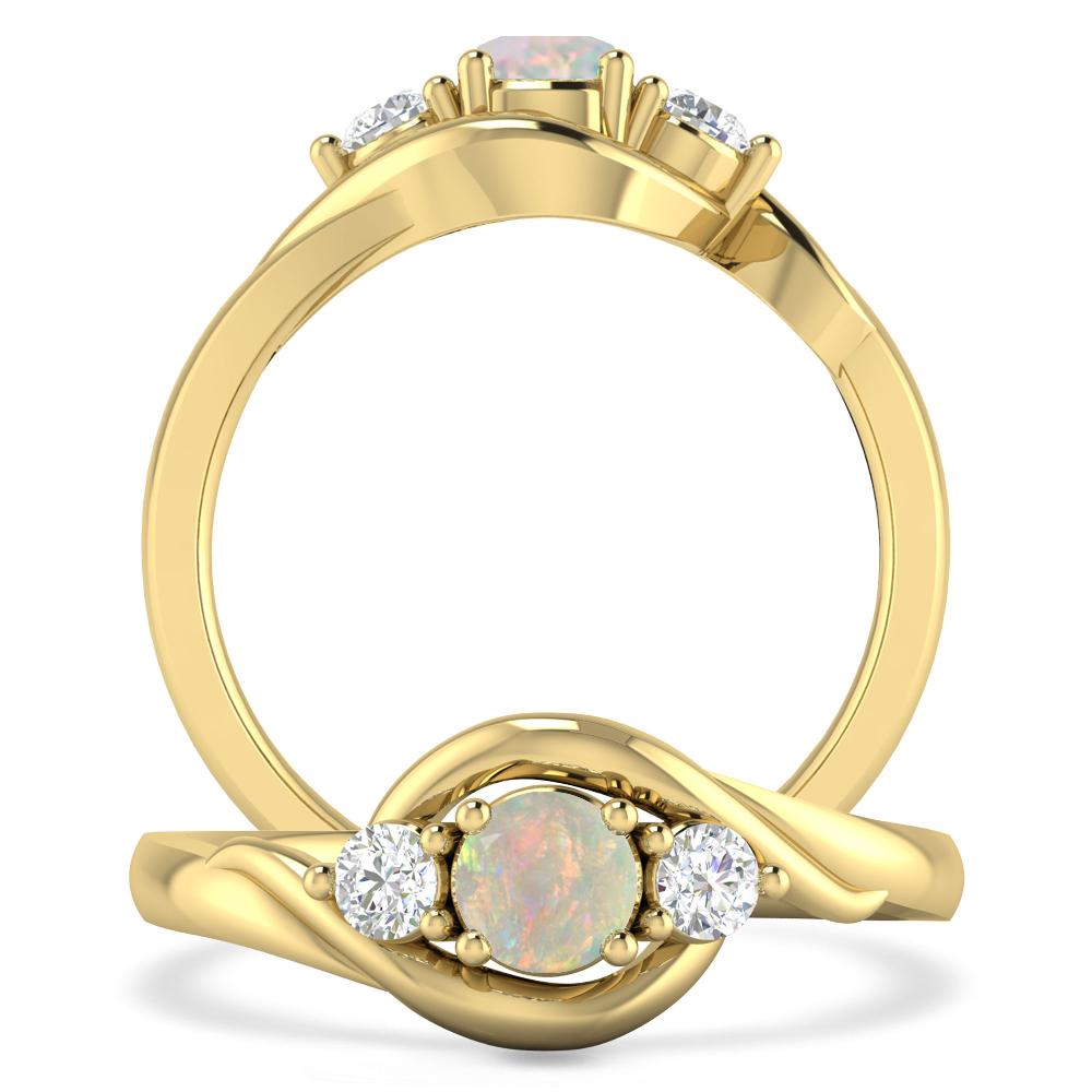 Yellow Gold - Opal