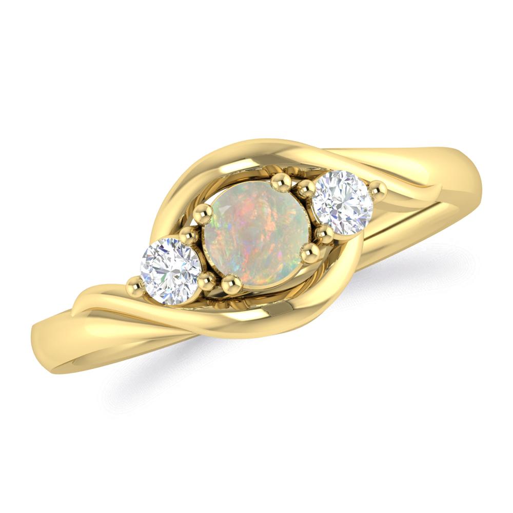 Yellow Gold - Opal