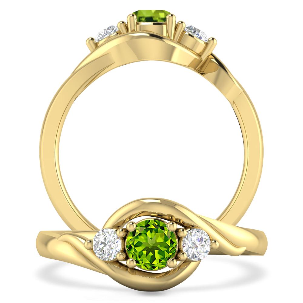 Yellow Gold - Peridot