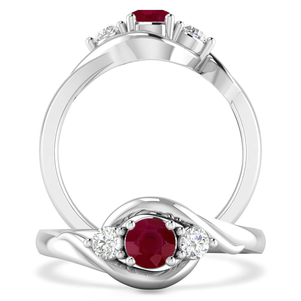 White Gold - Ruby