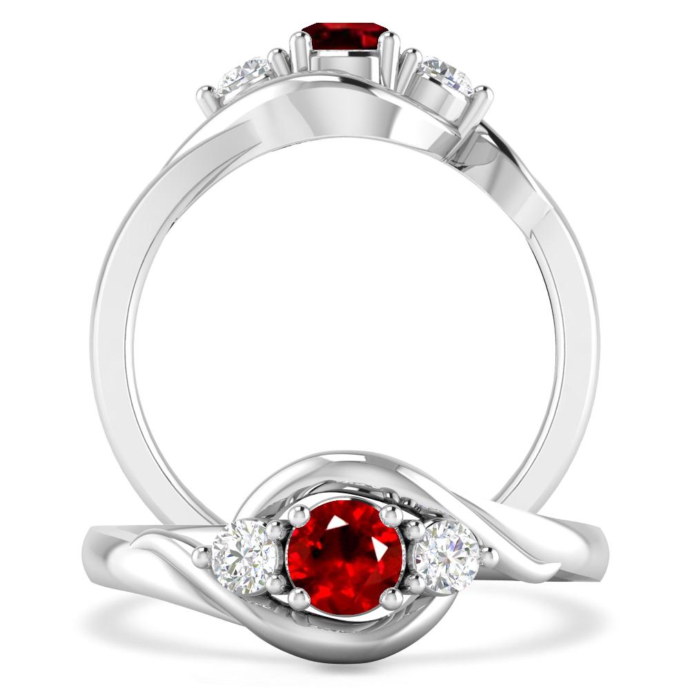 White Gold - Ruby