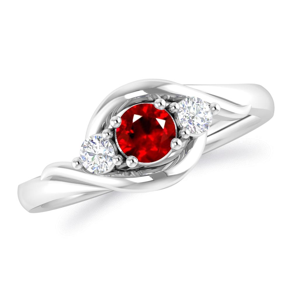 White Gold - Ruby