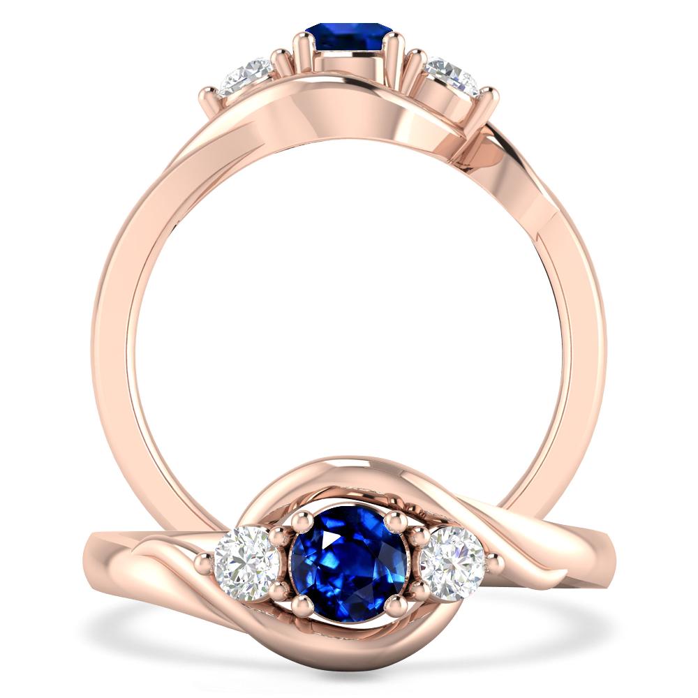 Rose Gold - Sapphire