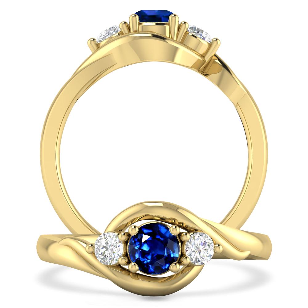 Yellow Gold - Sapphire