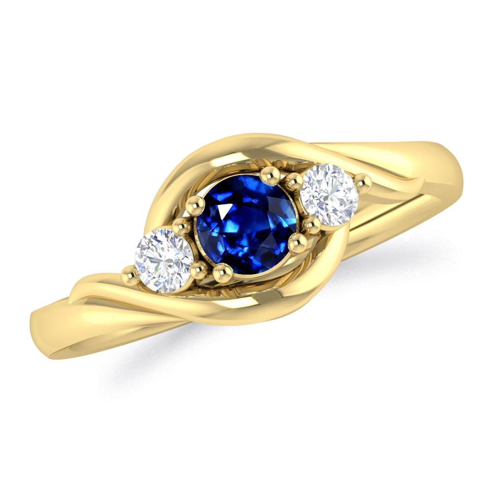 Yellow Gold - Sapphire