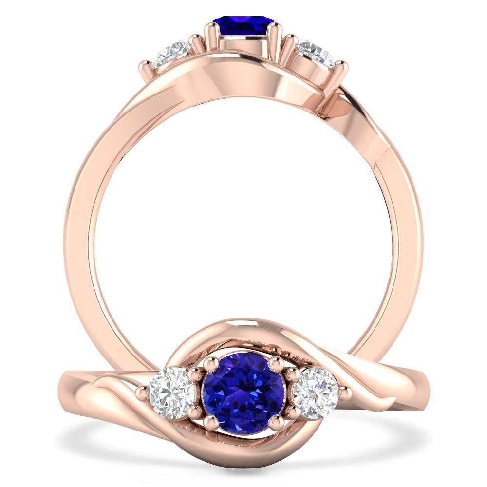 Rose Gold - Tanzanite