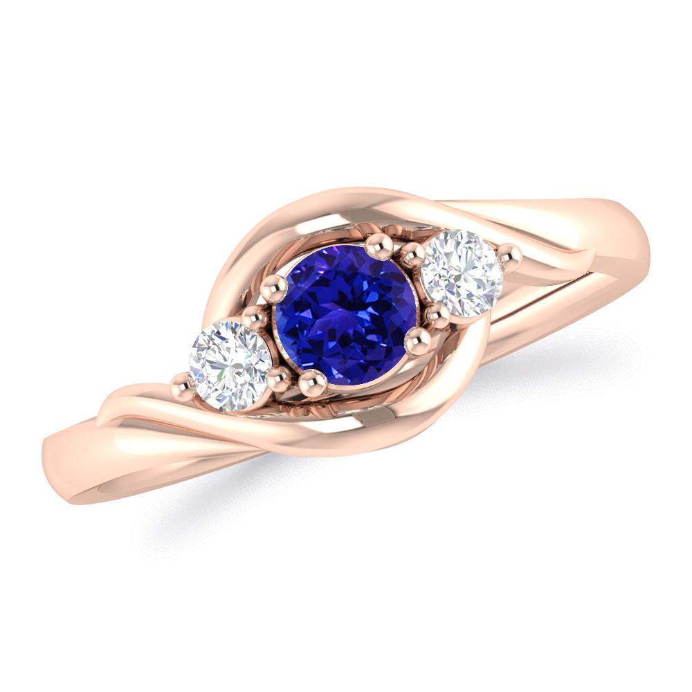 Rose Gold - Tanzanite