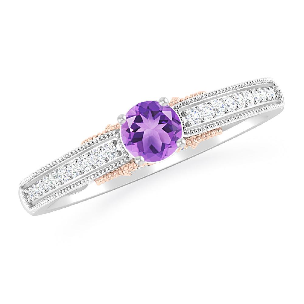 White Gold - Amethyst