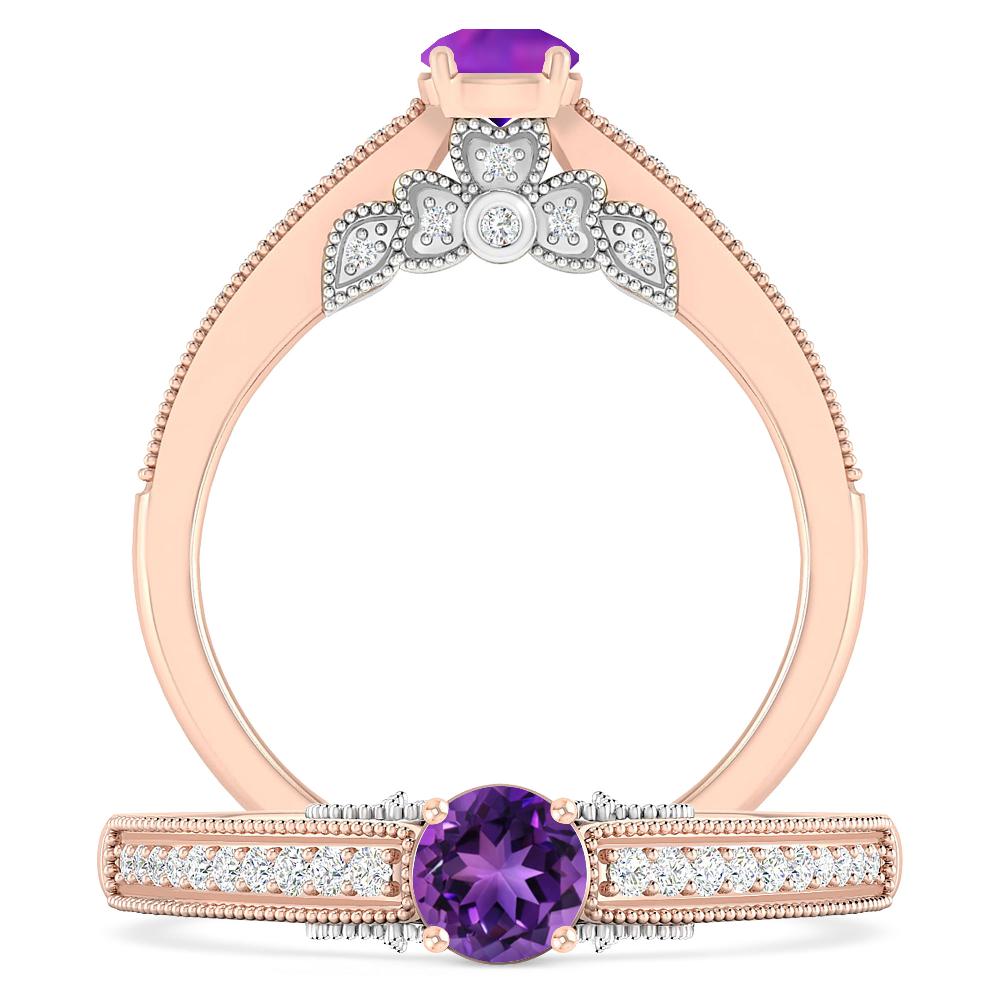 Rose Gold - Amethyst