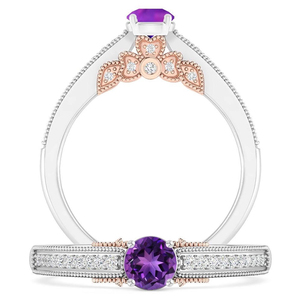 White Gold - Amethyst