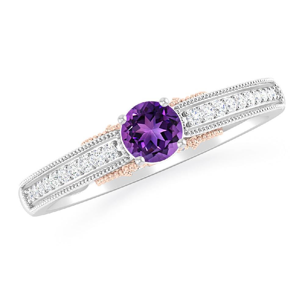 White Gold - Amethyst