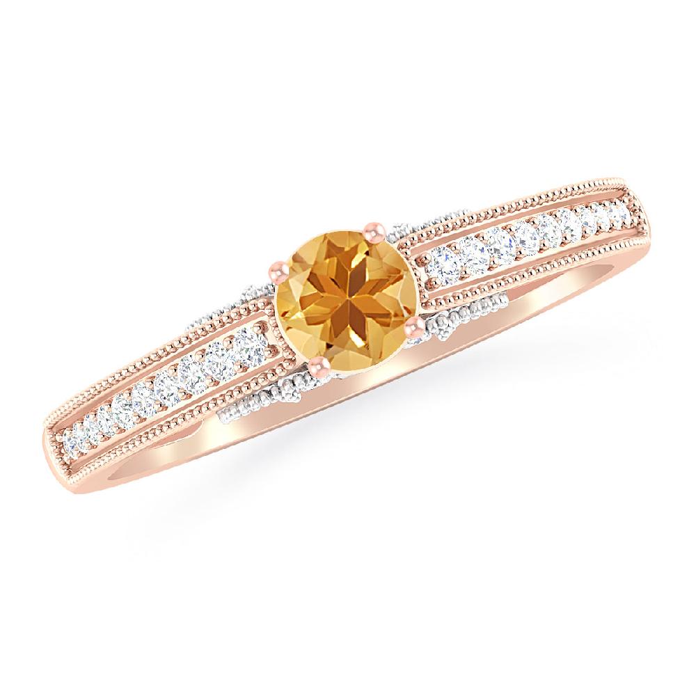 Rose Gold - Citrine