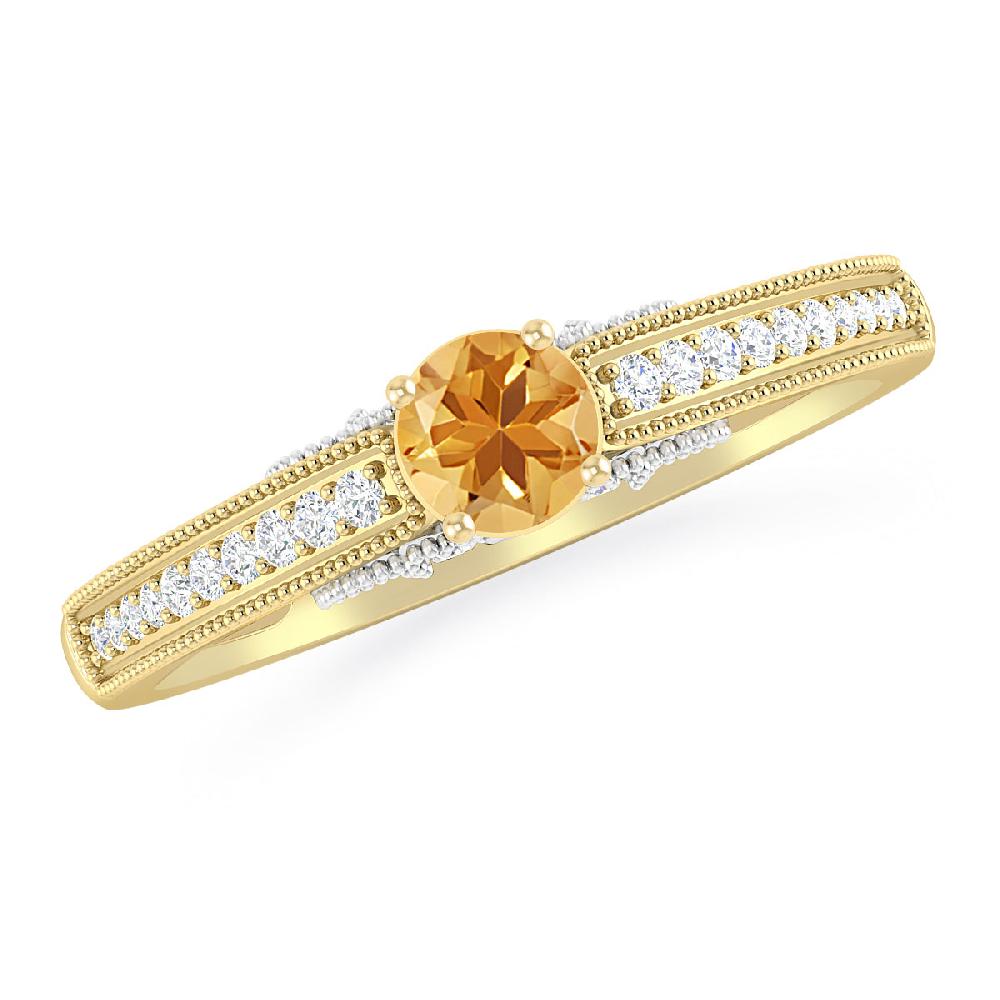 Yellow Gold - Citrine