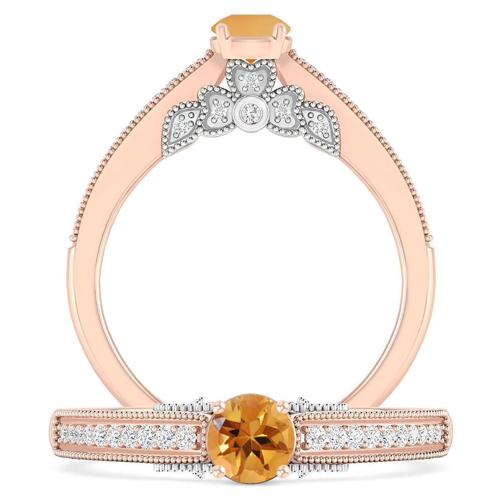 Rose Gold - Citrine