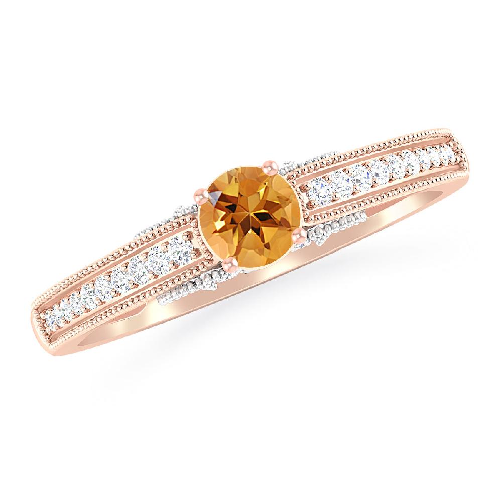 Rose Gold - Citrine