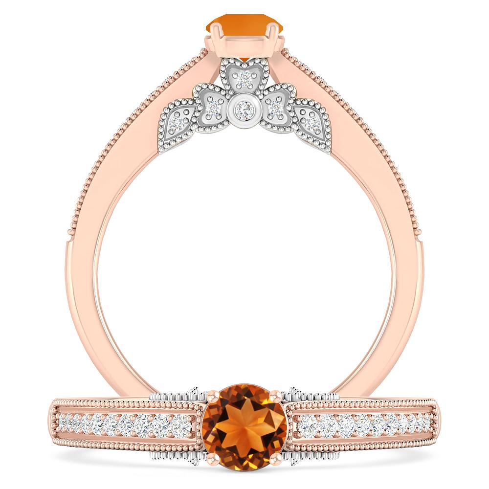 Rose Gold - Citrine