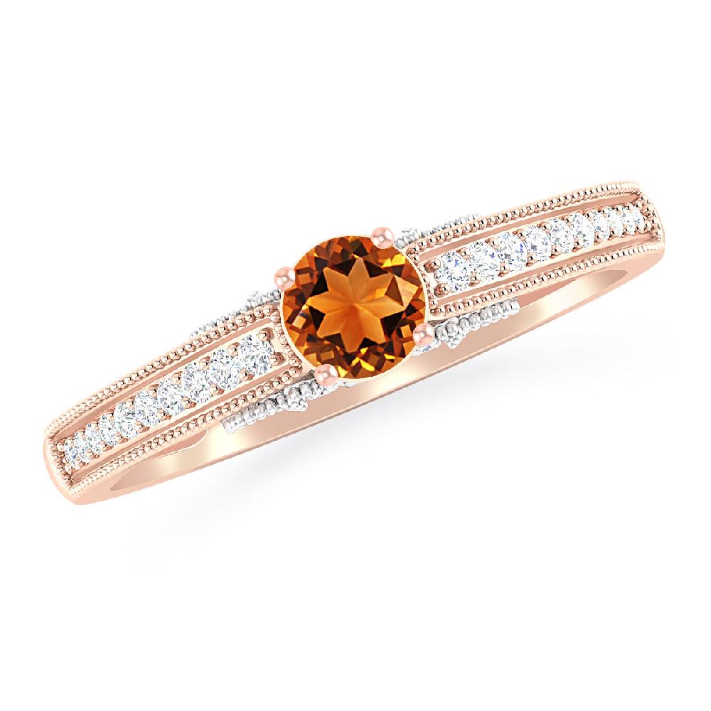 Rose Gold - Citrine