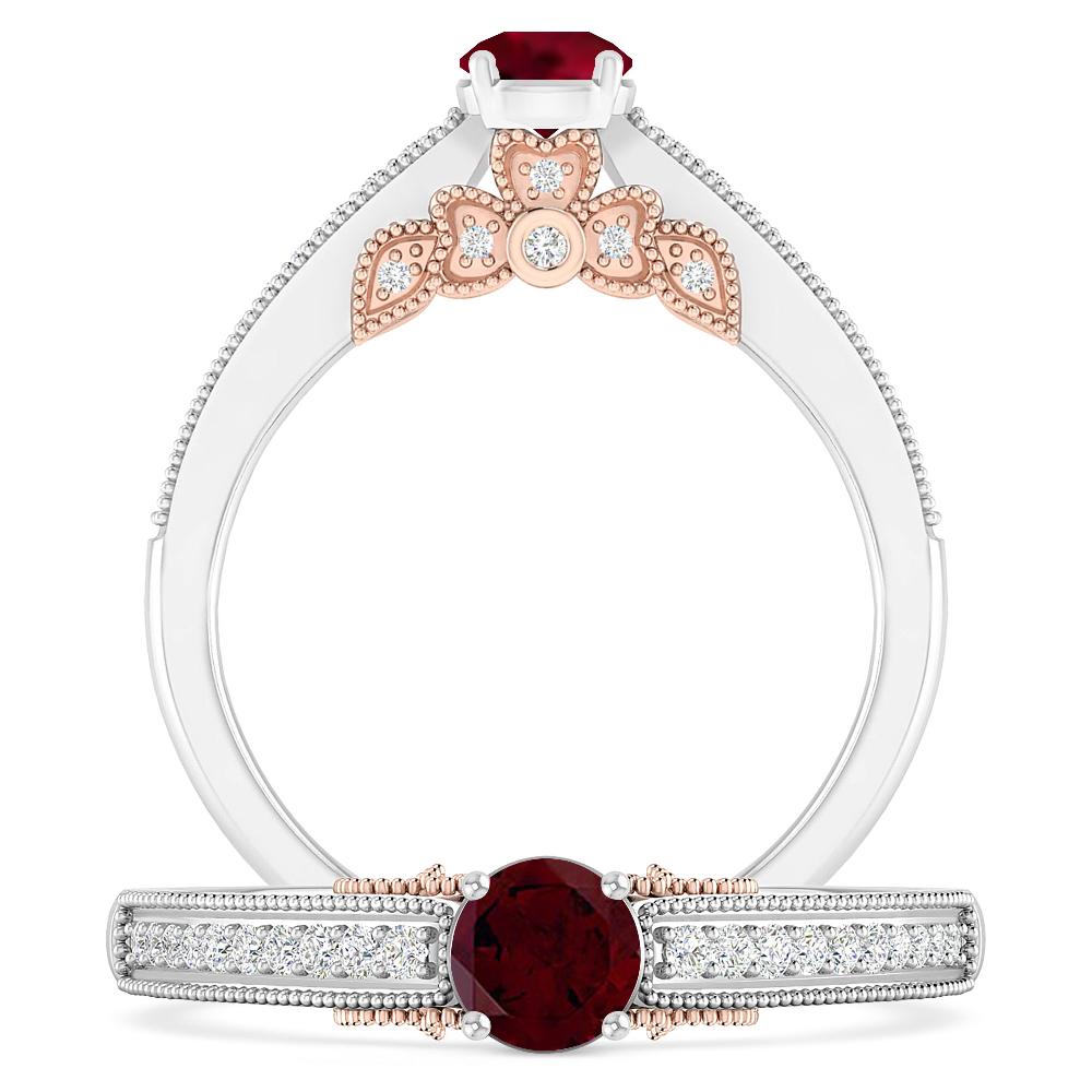 White Gold - Garnet