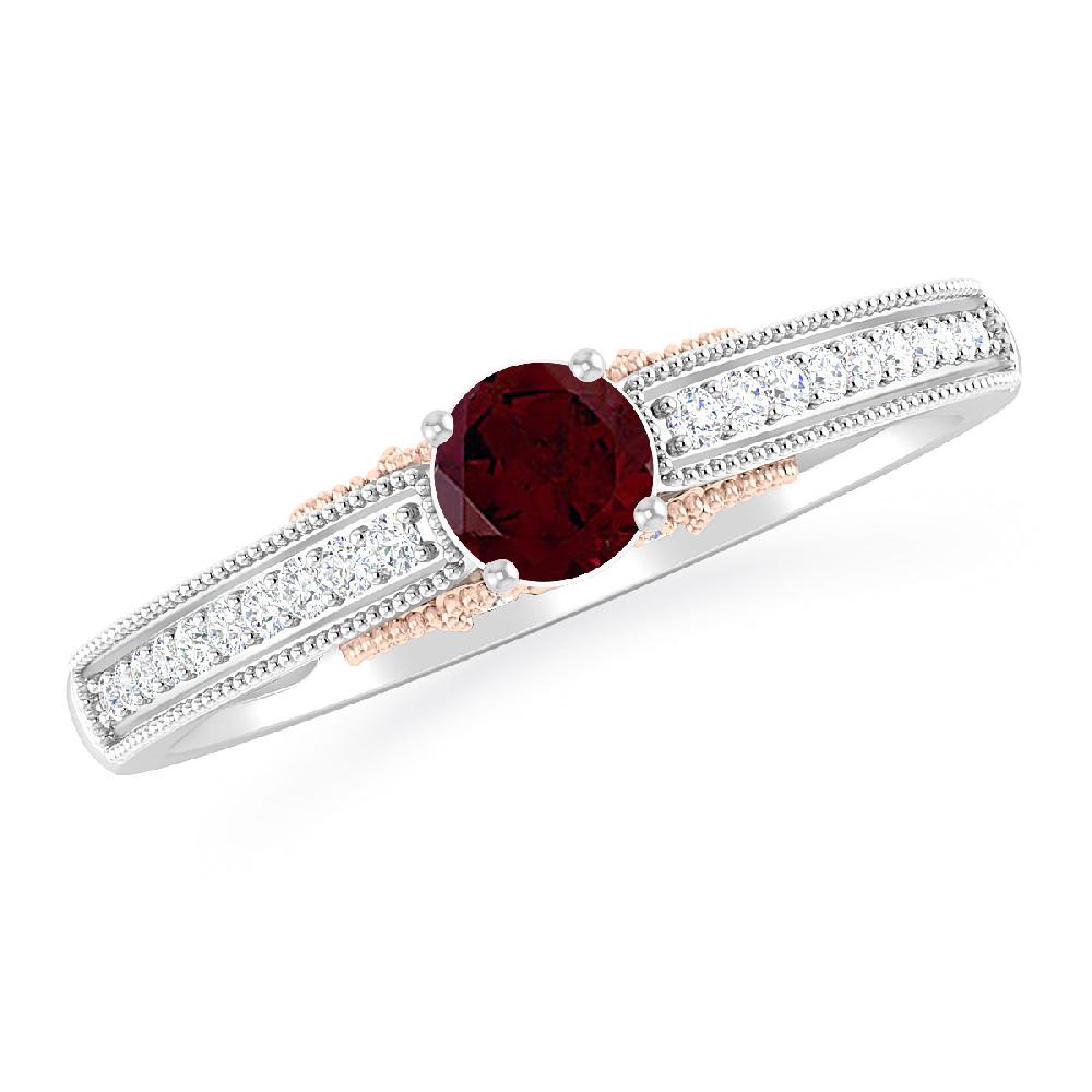 White Gold - Garnet