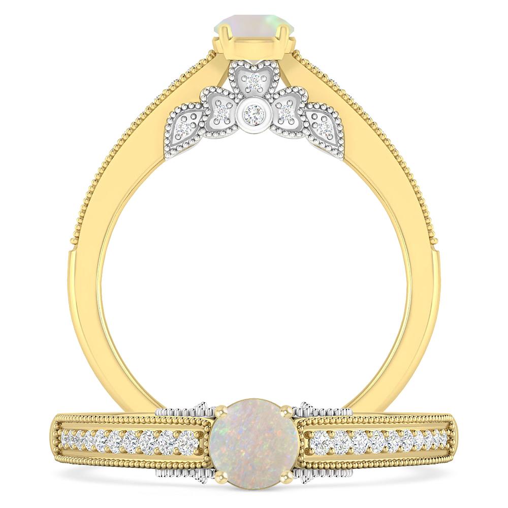 Yellow Gold - Opal